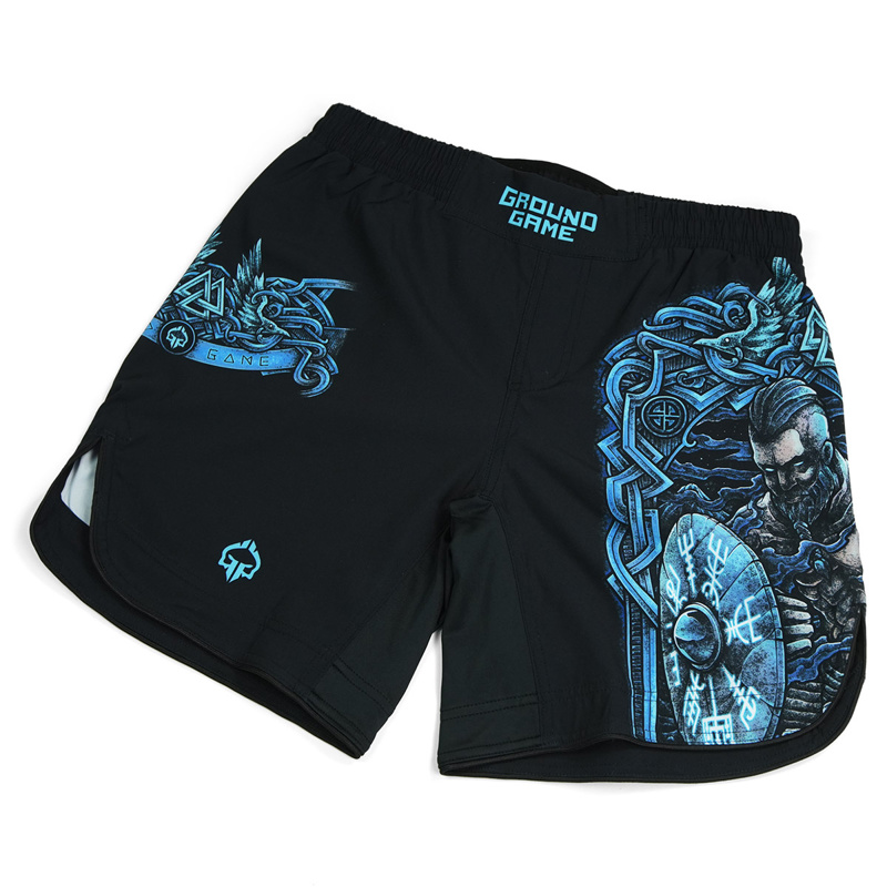 GROUNDGAME Viking light FIGHTSHORTS - BLACK